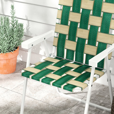 2 chaises de patio pliantes,. Chaises portatives avec, idéales pour le camping, le jardin, la piscine, la plage et la cour