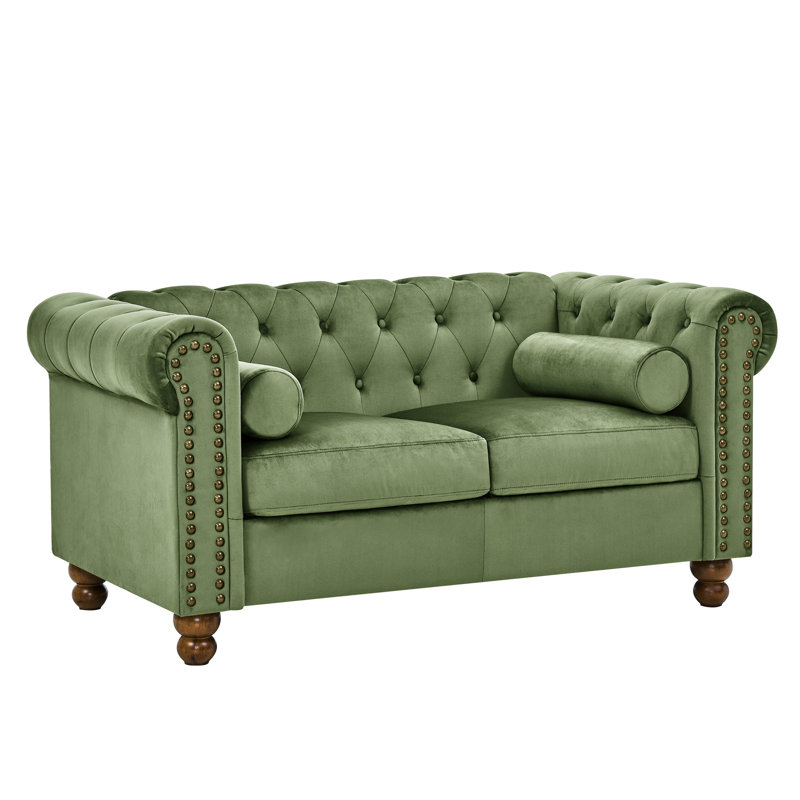 Grande causeuse, style velours - caractéristique classique, accoudoirs carrés, siège mi-moelleux, assemblage simple requis, 2 accoudoirs moelleux, coussin de siège, en minutes