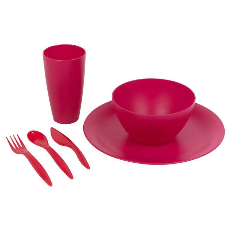 Farsund Piece Dinnerware Set, Fuschia