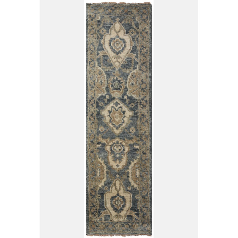 Oushak Oriental Area Rug in Gray