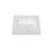 Badeloft 23.6" x 19.6" Square Stone Resin Wall Mounted Bathroom Sink WT-04-E-G in Glossy White-40673387