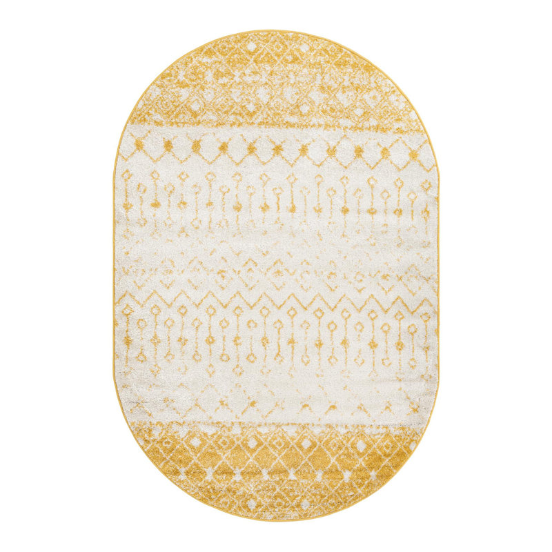 Somerville Moroccan Indoor Rug, Oval 5'3" x 8'