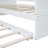 Twin Size Canopy Day Bed With Twin Size Trundle, White-870153457