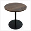 Ensemble de 2 petites cercles concentriques en bois de table d'appoint ronde pour un style de vie moderne et peu encombrant