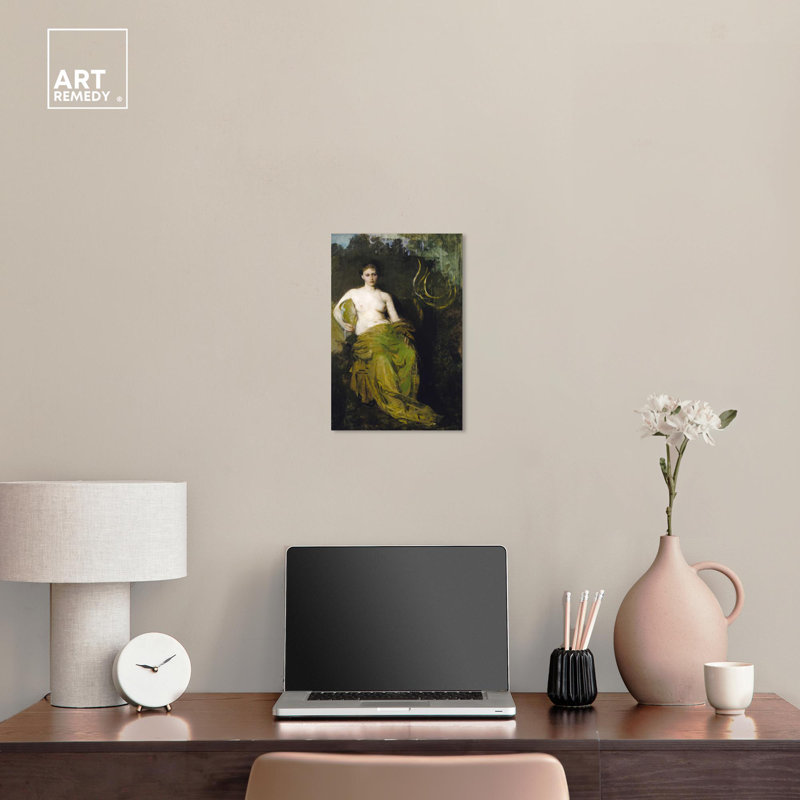Art Remedy Half Draped Figure Canvas Classic Vintage Wall Art by Art Remedy