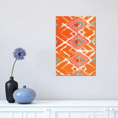 Orange Tribal I by Jodi Fuchs - Wrapped Canvas Print