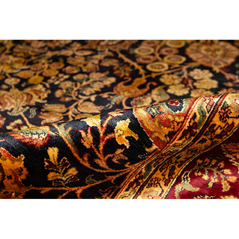 Wool Oriental Area Rug in Brown