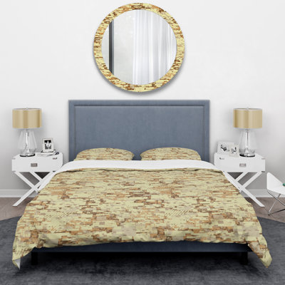 Khaki Disruptive Camouflage Polyester Camouflage Duvet Cover Set
