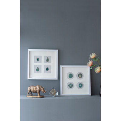 Boîte murale décorative 15,57 po x 1,2 po x 15,7 po S / 2