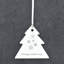 Sending Snowflake Kisses Tree Shaped Ceramic Ornament