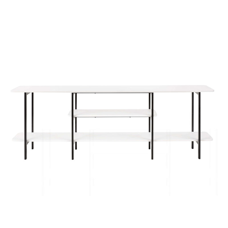 Console Table In White, White