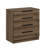 Wesa Modern Walnut Dresser with Numerous Shelves, 28.7 x 30.3 x 16.5 inches | 100% Melamine Coated Particle Board, Thickness: 0.7 inches | Stylish Brown Finish, Perfect for Bedroom & Storage Solutions
