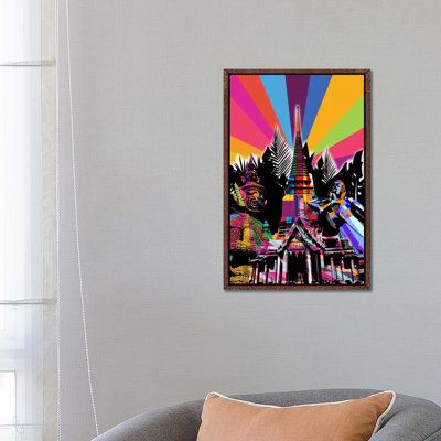 Bangkok Psychedelic Pop 1 Piece Wall Art on Canvas