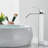 Chrome Bathroom Sink Faucet Single Handle Tall Waterfall Vessel Mixer Taps Drain