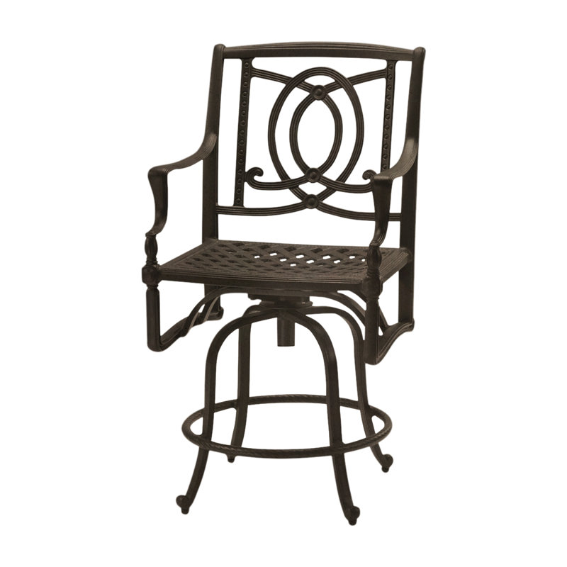 Bel Air 29" Swivel Patio Bar Stool, Shade, 24"