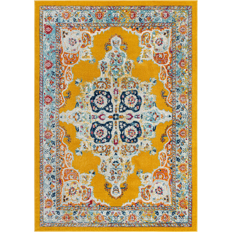 Mirveta Oriental Indoor Rug, Rectangle 7' x 10'