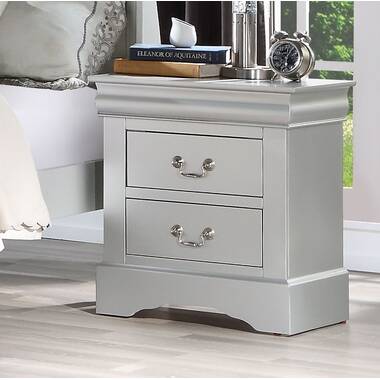 Henton 2 - Drawer Nightstand Canora Grey Color: White