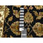 Tapis de couloir noir en laine et en soie noué à la main 2 pi 7 po x 6 pi 2 po A3C143277AA54AC8900B49A76A3D83AE