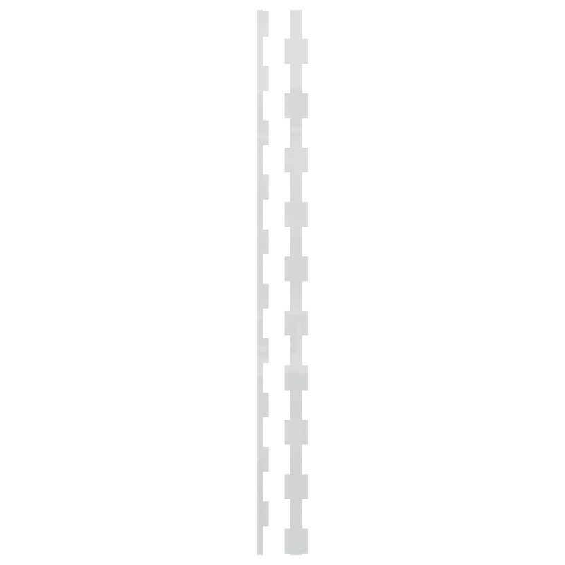 Ensemble de 30 panneaux muraux Midland, H 47 po x l 2 po, Blanc