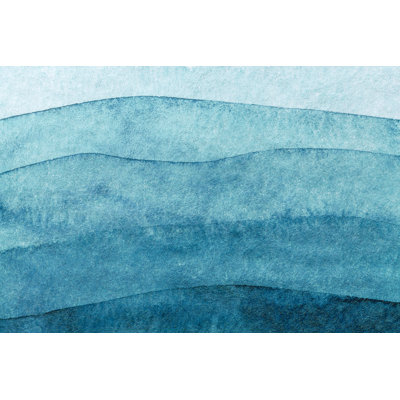 Odyssefs " Sea Waves Pattern " by Anastasiia_Guseva Painting Print