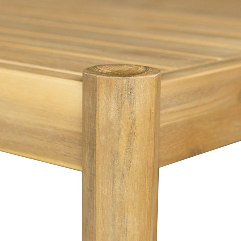 Table de patio en bois - réunion extérieure spacieuse, stable et antidérapante, facile à nettoyer