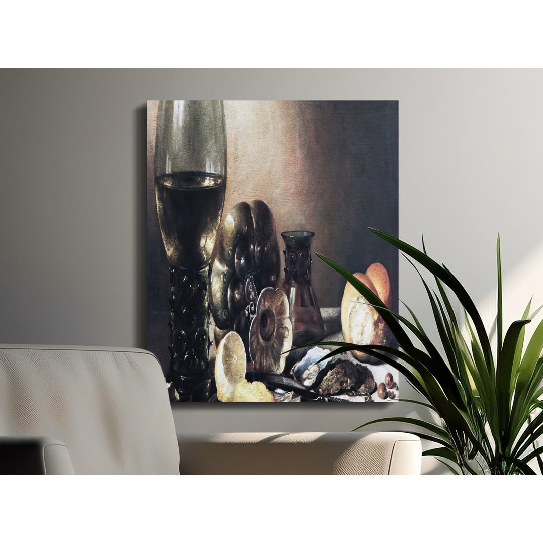 Still Life Canvas Wall Art, Dutch Golden Age Inspired, Gallery Wrapped Print, Ready to Hang, Archival Quality, Kitchen Decor, Dining Room