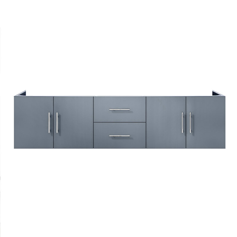 Meuble-lavabo double gris foncé de 72 po X P 22 po D, Gris foncé