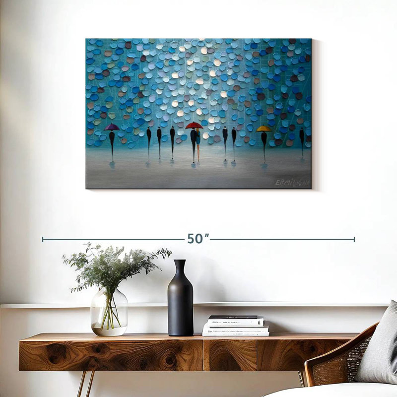 3 petits parapluies, H 24 po x l 36 po