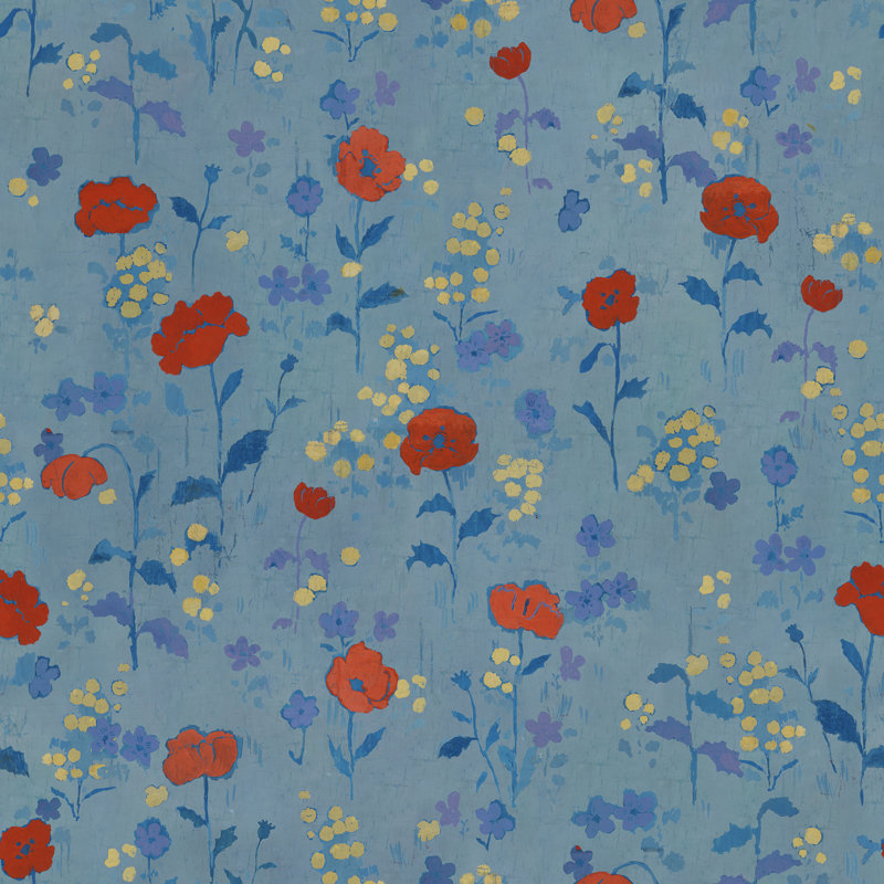 Paule Marrot Floral Wallpaper Double Roll, Blue