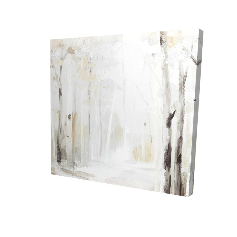 Forêt d'hiver - Toile de salon pour la maison