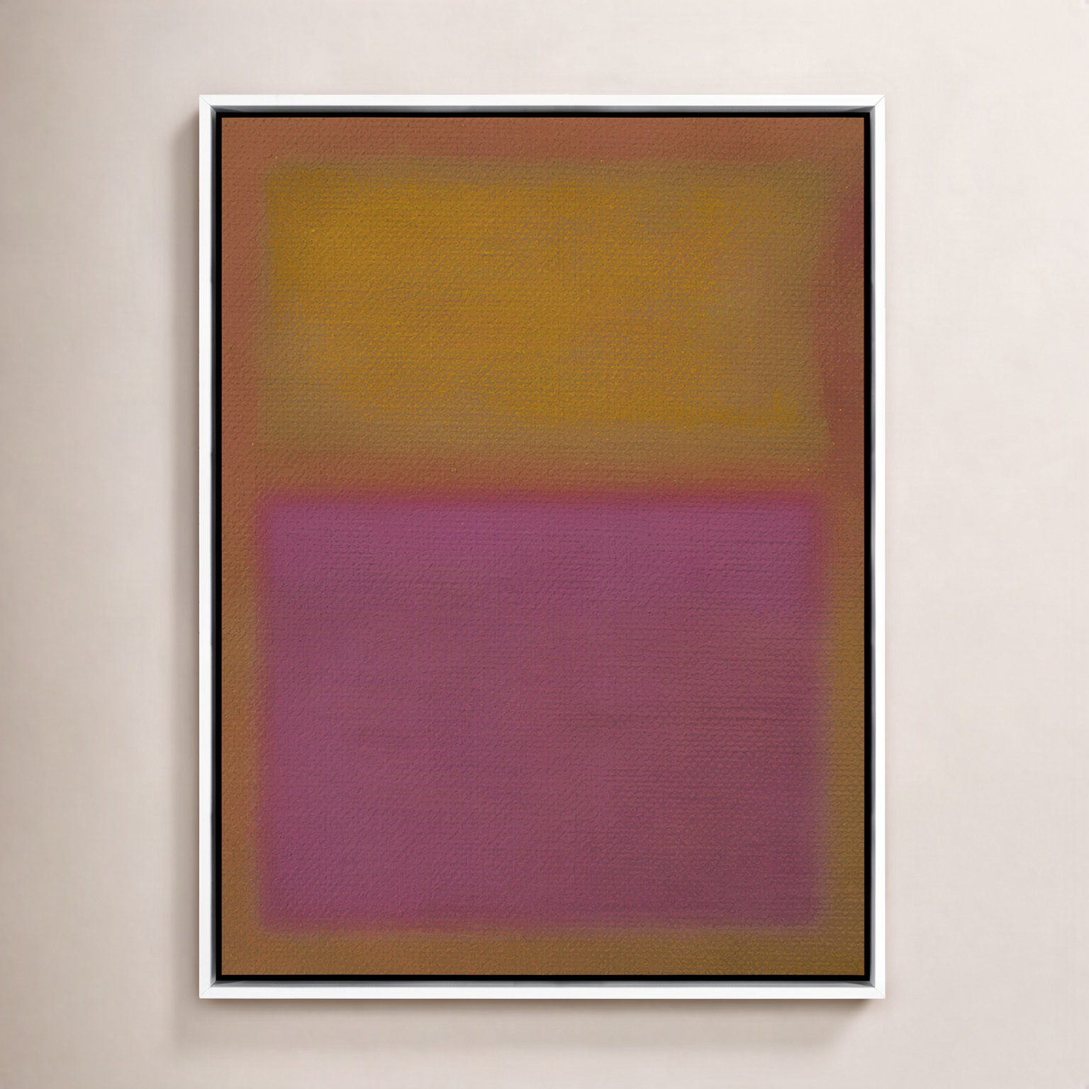 Composition Deep by Charles Stuart, 24" H x 18" W x 2" D, Red/Orange, White/Neutral