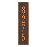 Delaware Personalized Vertical 4-Line Wall Address Plaque