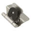 Charnière double démontable superposée de 1/4 po, cadre frontal à fermeture automatique de 3/8 po - fer noir - charnières de porte d'armoire (ensemble de 2)-37287757-125347258