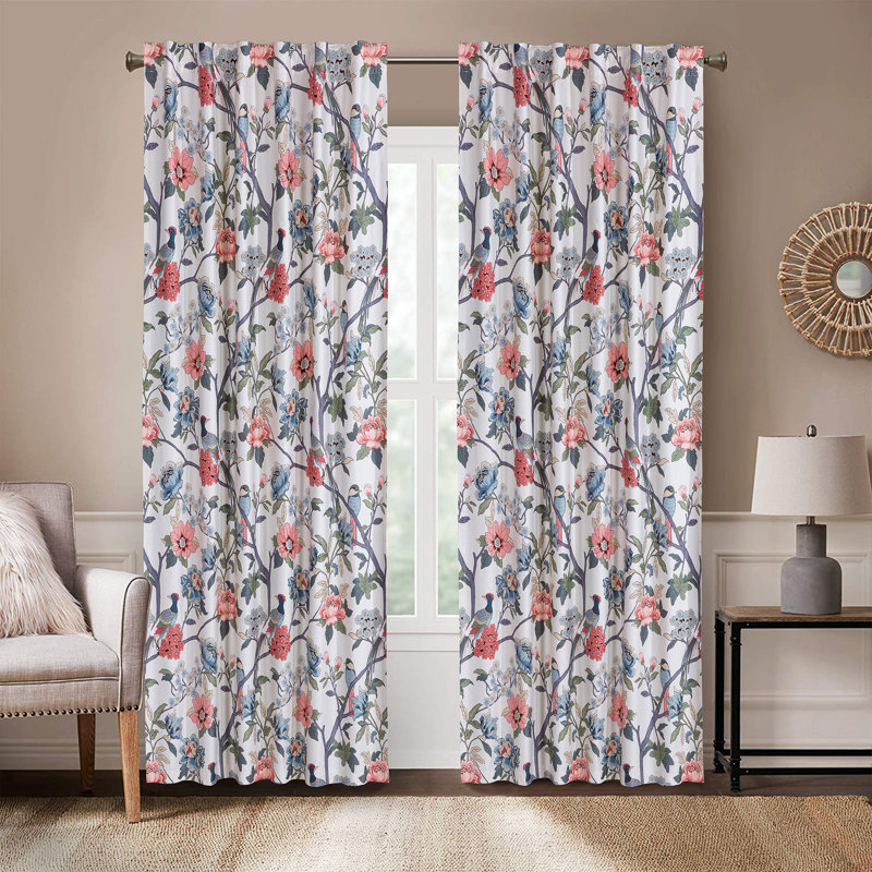 Paradise Blackout Curtains / Drapes Pair, 52" W x 96" L