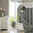 Docia Modern Waffle Weave Shower Curtain for Bathroom With Mesh Top Window Shower Curtain With Liner Sets-823649341