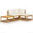 Chaise longue 4 pièces avec coussins-477248911
