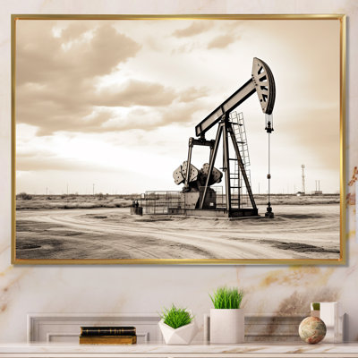 " Sepia Oil Drilling Rig Fields Horizon II "