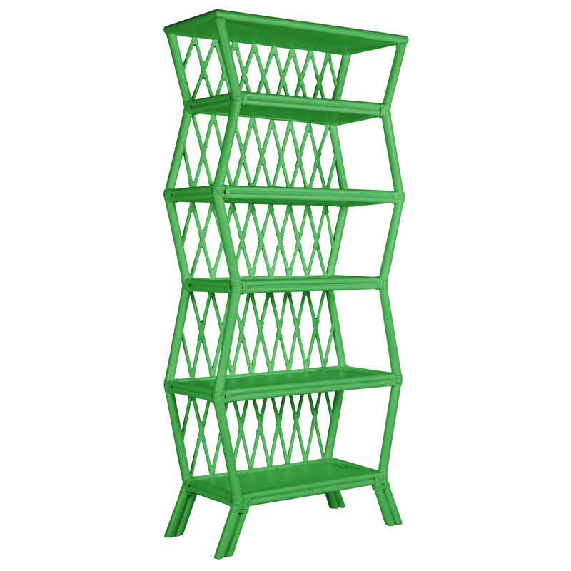 Hollywood Etagere Bookcase, Bright Green