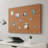 Magness Wall Mounted Burlap Bulletin Board-2073752458