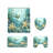 Ocean Sea Turtle Starfish Shower Curtain Sets 4-Piece Non-Slip Bathroom Accessory