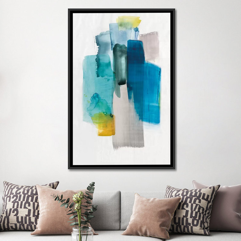 «Paper Magic», reproduction sur toile, H 26 po x l 18 po x P 1,5 po, Toile avec cadre noir, Pas de tapis