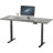 Skyscraper Electric Height Adjustable Standing Desk, Dual Motor and Digital Control with Memory, 72x30, Grey Strand Top with Brushed Silver Frame-765077057-765077059