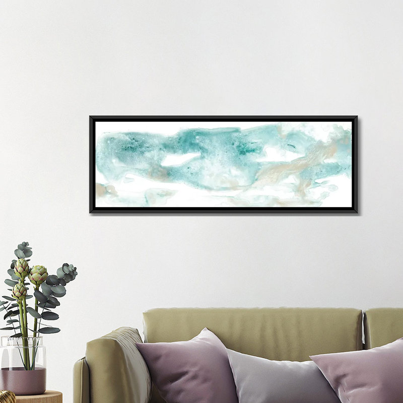 «Coastal Inlet I» par June Erica Vess - Estampe numérique sur toile tendue avec châssis, H 16 po x l 48 po x P 1,5 po