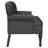 Vidaxl Chesterfield Bench Black 47.05 X 25.39 X 29.53 In Faux Leather-1331727810