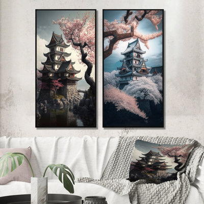 " Cherry Blossums In The City " 2 - Pieces