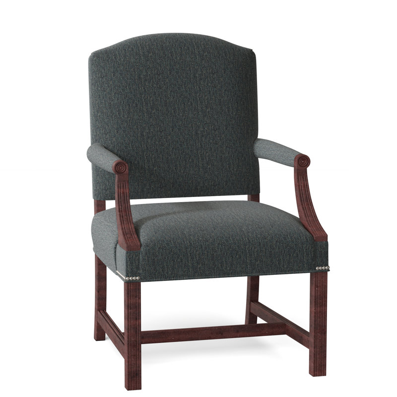 Fauteuil de 24,5 po de large Phillips, Nickel noir, Espresso, 9508 polypropylène / oléfine oasis