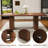 Bright 78.74'' Rectangular Dining Table