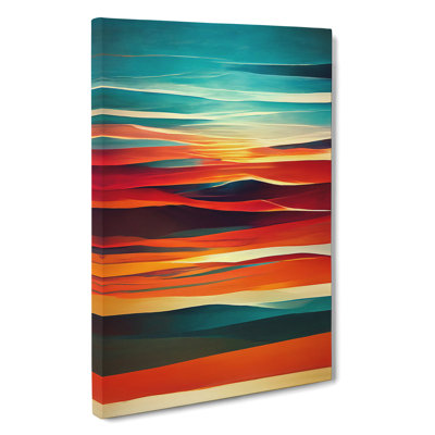 Sunset Abstract No.4 - Wrapped Canvas Print