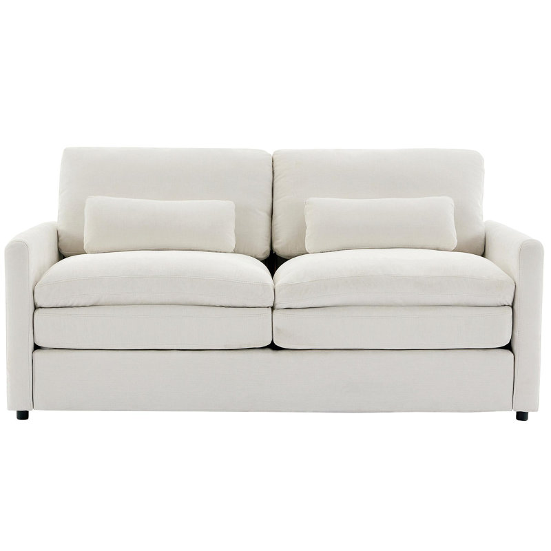68,1 po Coussin rembourré Cozy, Beige