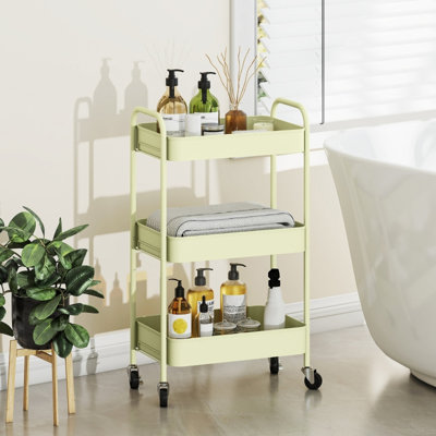 45 cm W Steel Top Kitchen Cart